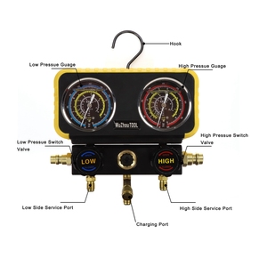2smanifold gösterge takımı HVAC A/C soğutma kiti AC pirinç <span class=keywords><strong>R134A</strong></span> oto servis kiti - Product Image 3