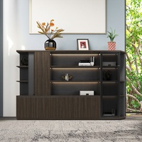 Bahan kayu melamin Guangdong kabinet berkas penyimpanan kantor tahan api File Lateral lemari buku di Bangladesh harga