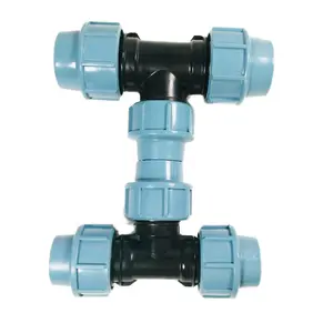 PP Compression Fitting Reducer Tee Irrigation Fitting For PE PVC PPR Pipes