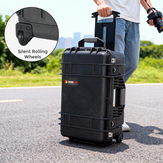 PP IP67 Heavy Duty Large Transport Fight case Carring Rugged Protective Plastic Case for Electronic Device