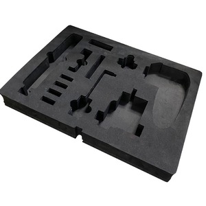 Chết cắt <span class=keywords><strong>EVA</strong></span> bao bì màu đen bọt hộp đồ trang sức chèn - Product Image 1