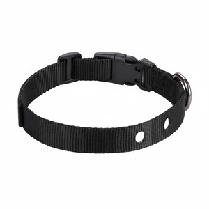 Correa de repuesto para collar de choque de 1 pulgada, 2 agujeros, compatible con la mayoría de las marcas de vallas para perros Ecollar y collares de entrenamiento, negro - Product Image 1