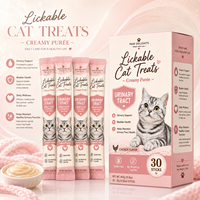 Friandises à lécher pour chats, soutien urinaire, saveur poulet, purée crémeuse, bien-être de la vessie, hydratation, nutrition quotidienne