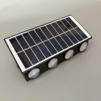 Lampu Dinding LED Tenaga Surya Tahan Air 2026 BARU 2700K Putih Hangat Penerangan Keamanan Luar Ruangan Taman Bahan ABS Ra70 Garansi 1 Tahun
