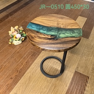 <span class=keywords><strong>Tavolino</strong></span> in resina effetto <span class=keywords><strong>lago</strong></span> in legno di noce di design - Product Image 4