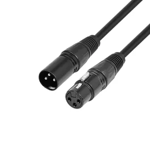 Cable de micrófono profesional OFC, conector blindaje de bajo ruido, macho a hembra, XLR