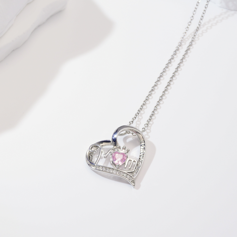 Silver Plated Pink Rhinestone
