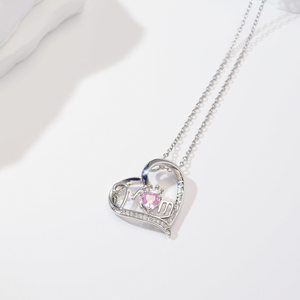 Pendentif Cœur pour Maman, Symbole de l'Amour Maternel, Pendentif Mère-Fille, Cadeau pour la Fête des Mères - Product Image 2