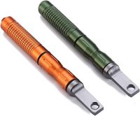 Allume-feu compact, grattoir, marteau, tige en ferrocerium fileté remplaçable, aluminium, ferrocerium, kit de survie d'urgence EDC