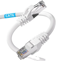 Cable de Red UTP CAT6 26AWG, Cables de Conexión de Cobre Trenzado para Computadora, Blanco, Azul, Negro, 1M, 2M, 3M, 5M, 8M, 10M, 20M, 30M, POE