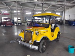 Carrito de Golf Eléctrico Antiguo de 11 Plazas, Vehículo Clásico a Batería para Recorridos Turísticos - Product Image 5