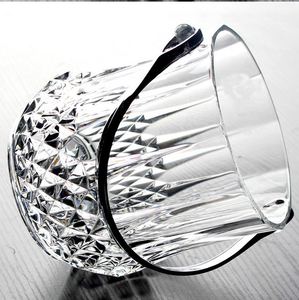 Clear Acrylic Beer Wine Ice Beverage Tub Bucket with <b>Tong</b> - Product Image 2
