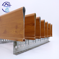 Sistema de Paneles de Techo Falso con Viga de Aluminio Extruido de Alta Calidad con Acabado de Madera