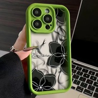 Encre noire fleur impression échelle lentille Style antichoc TPU housse de téléphone portable pour Infinix Hot Note 50 40 30 20 10 9 11 12