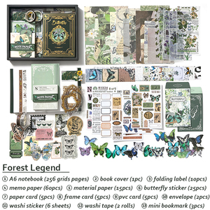 Diario <span class=keywords><strong>de</strong></span> Escritura <span class=keywords><strong>de</strong></span> Estilo Retro y Simple, Cuaderno <span class=keywords><strong>de</strong></span> Arte, Set <span class=keywords><strong>de</strong></span> Regalo en Caja, Encuadernación Cosida, Tamaño A6, 128 Hojas, Páginas Interiores Impresas, Cubierta <span class=keywords><strong>de</strong></span> Papel - Product Image 6