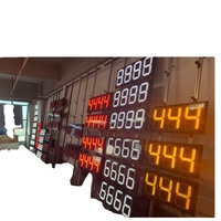 Panneau d'affichage LED 18 pouces à 7 segments à bas prix, avec télécommande sans fil 4G RS485 pour station-service