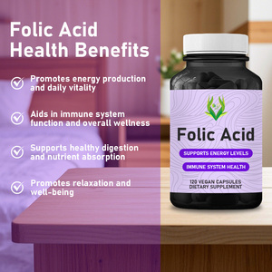 Cápsulas de Ácido Fólico de Marca Privada ODM, Suplemento Dietético, Promueve la Salud del Sistema Inmunológico y Aumenta los Niveles de Energía para Adultos - Product Image 6