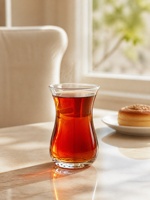 Tasse à thé transparente à fond plat de 160 ml pour le thé noir, idéale pour le petit-déjeuner et les réceptions à domicile – Commande en gros, vente directe usine