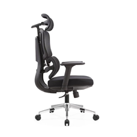 Chaise de bureau ergonomique en maille à dossier haut, pivotante à 360°, réglable, pour l'approvisionnement transfrontalier