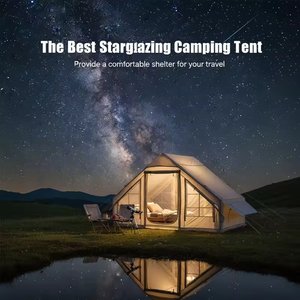 เต็นท์ครอบครัวขนาดใหญ่สำหรับตั้งแคมป์กลางแจ้ง ผ้าใบกันน้ำอ็อกซ์ฟอร์ด พร้อมคุณสมบัติเป่าลมแบบแกลมปิ้ง - Product Image 2