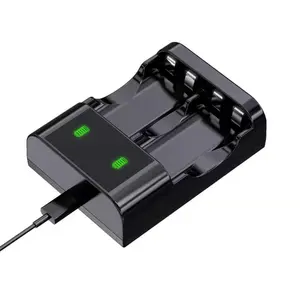 Dok pengisi daya baterai untuk Xbox one/S/Series X, Dok pengisi daya baterai pengontrol dengan 2 pak baterai isi ulang