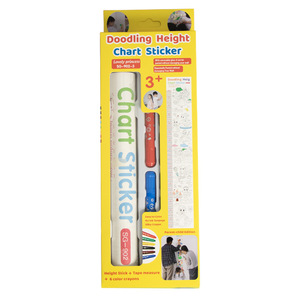 Autocollant de <span class=keywords><strong>tableau</strong></span> de hauteur de griffonnage créatif autocollant mural amovible en papier à dessin autocollant de dessin animé de <span class=keywords><strong>tableau</strong></span> de croissance de hauteur pour les enfants - Product Image 1