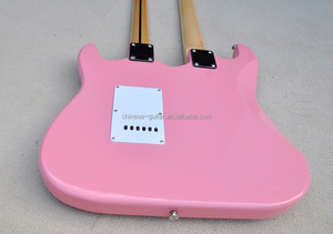 Flyoung Đàn Ghi-ta Điện Hai Cổ Giá Rẻ Guitar Và Bass 4 + 6 Dây Màu Hồng - Product Image 5