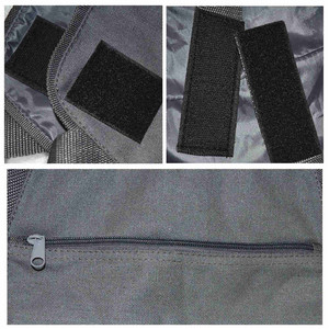 Sac de rangement pour tapis de yoga en toile avec fermeture éclair, résistant à l'eau, gris, violet, kaki - Product Image 3