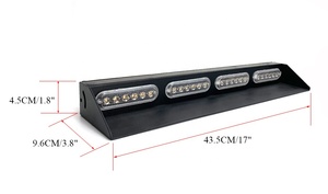 24LED lumière stroboscopique 12V 24V avertissement d'urgence flic LED pont tableau de bord stroboscopique feux d'avertissement pour voiture - Product Image 3