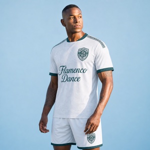 Camiseta de Fútbol de Diseño Flamenco de Madrid, Personalizada, de Alta Calidad, Estilo Vintage, China-Tailandia 2026 26/27 2027, para Hombre y Mujer - Product Image 1