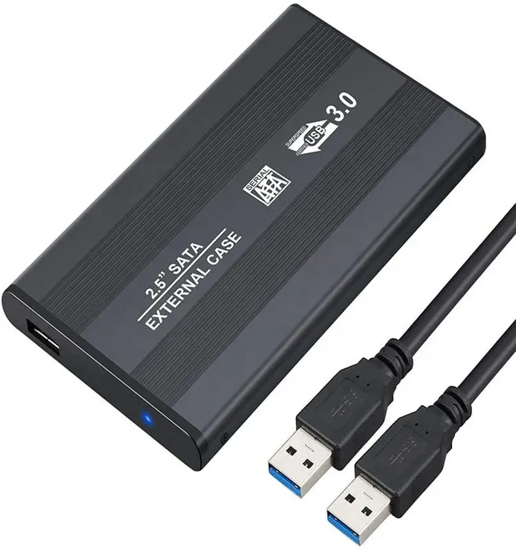 USB 3.0 Bên Ngoài 2.5 "SATA HDD SSD Caddy Case Ổ Đĩa Cứng Bao Vây Cho Win 7 8 XP Vista Mac