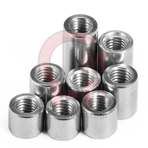 HLM Coil Rod <strong>Coupler</strong> Round Threaded Coupling Nuts Standard Parallel Thread <strong>Rebar</strong> <strong>Coupler</strong> for Concrete <strong>Rebar</strong> Connection - Product Image 5