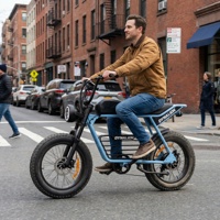 Vélo électrique en alliage d'aluminium de style rétro avec siège long, vélo électrique urbain pour les trajets quotidiens