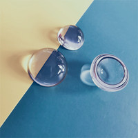 Lentille demi-boule UV JGS1, excellente qualité, prix bas, silice fondue D25mm H12.5mm