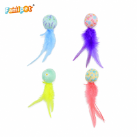 Jouet en peluche doux et froissé pour chaton, design coloré sur le thème du printemps, avec herbe à chat, fabriqué par Famipet