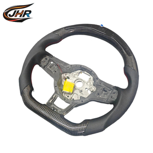 พวงมาลัยหนังคาร์บอนไฟเบอร์อัพเกรดพร้อมไฟ LED สำหรับ Volkswagen Golf 7 <span class=keywords><strong>GTI</strong></span> แบบสปอร์ตสั่งทำพิเศษ  ใช้แทนของเดิมได้ - Product Image 3