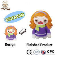 Llavero Personalizado con Figura de Peluche Suave y Clip Metálico para Bolsos, OEM ODM