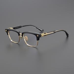 CH8206 デザイナー アセテート レディース アイウェア 高品質 長方形 UVカット オプティカル メガネフレーム おしゃれ 度付き Y2K - Product Image 1