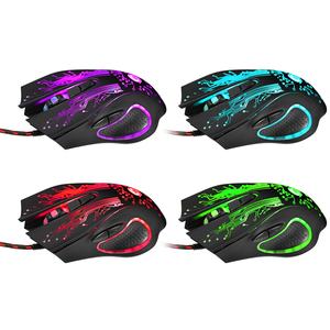 New E-sports Mouse Game Wired Crack Glowing Chicken Eating <strong>LOL</strong> Computer <strong>Accessories</strong> Hot Selling List Office Mouse - Product Image 2