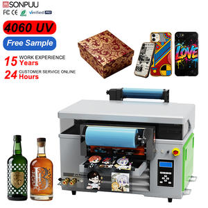 4060 UV Rulo Düz Baskı Makinesi, I3200 Baskı Kafasıyla, Esnek Yumurta Malzemeleri, Yüksek Hızlı Etiket, Golf Topu, CD, Anahtarlık Baskısı İçin, 1 Yıl Garantili - Product Image 2