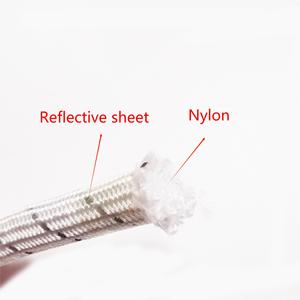 Sangle de traction avec petite feuille réfléchissante, adaptée pour la fixation de tentes, corde en nylon phosphorescente, nylon de haute qualité, emballage polybag - Product Image 3