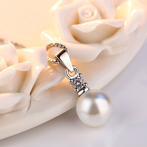 Collar de perlas de circón a la moda joyería femenina elegante simple - Product Image 3