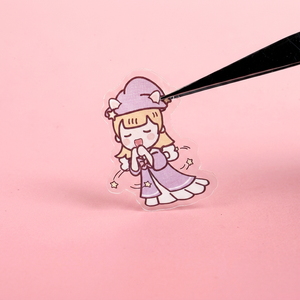 สติ๊กเกอร์การ์ตูนน่ารัก รูปทรงไม่สม่ำเสมอ กระดาษกาวเหนียวแน่น พิมพ์ดิจิทัล ของขวัญสไตล์งานฝีมือ A B - Product Image 1