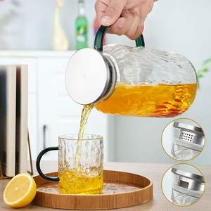 Db Tea Set 1 <b>Pitcher</b> 4 Cups Glass Modern Design For Tea Drinking Stocked Utensil Collection - Product Image 6
