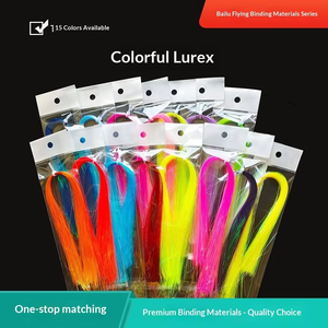 0.3mm PET Tinsel Metallic <strong>Gliss</strong> 16 Colors Fishhook Lure Sea Fishing Fly Tying Flash Flashabou Strands Mylar Flash - Product Image 6