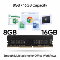 Mémoire RAM DDR4 2666MHz 3200MHz pour ordinateur de bureau, 8 Go 16 Go, module de mémoire PC pour mise à niveau de l'ordinateur de bureau, puces d'origine d'usine