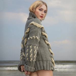 Jersey <span class=keywords><strong>de</strong></span> punto <span class=keywords><strong>de</strong></span> manga larga para mujer, suéter <span class=keywords><strong>de</strong></span> punto, suéter <span class=keywords><strong>de</strong></span> punto, prendas <span class=keywords><strong>de</strong></span> vestir exteriores, cuello alto, suéteres <span class=keywords><strong>de</strong></span> punto <span class=keywords><strong>de</strong></span> manga larga - Product Image 6