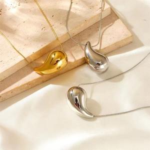 Groothandel Multi-Stijl Gouden Traan Stud Oorbellen Chunky 14K Goud Roestvrij Staal Pvd Vrouwen Meisjes Feest Cadeau - Product Image 6