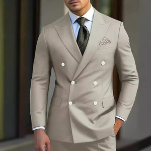 Costume trois pièces pour homme, coupe ajustée, motif floral perlé de haute qualité, col à nœud papillon, pour tenue décontractée ou professionnelle, style britannique - Product Image 3