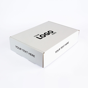 Nhà máy tùy chỉnh kích thước Logo bán buôn in trắng nhỏ gửi thư vận chuyển giấy các tông sóng đồ trang sức bao bì hộp - Product Image 2